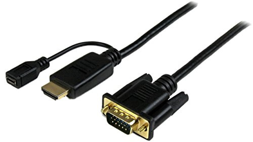 StarTech.com 3m aktives HDMI auf VGA Konverter Kabel - HDMI zu VGA Adapter 300cm - Schwarz - 1920x1200 / 1080p
