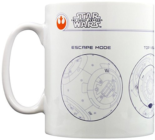 Star Wars Le Réveil De La Force Mug, Céramique Motif Dessin BB-8., Multicolore, 11 oz/315 ML
