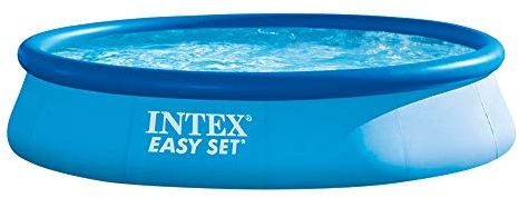 Intex 28143NP – Piscina Fuori Terra Easy Set Rotonda, 7290 L, PVC, Azzurro, 396x84 cm