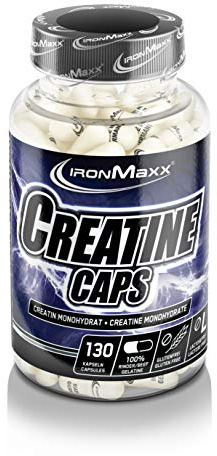 IronMaxx Creatine Caps - 130 Kapseln | 4800mg Creatin Monohydrat pro Tagesration | gluten- und zuckerfrei