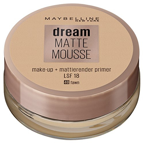 Maybelline New York Make Up, Dream Matte Mousse Make-Up, Mattierend, Nr. 40 Fawn