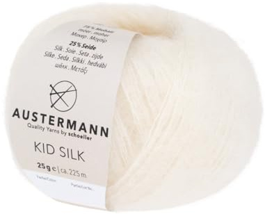 Kid Silk | Mohairwolle mit Seide | 225m/25g | Farbe: 10 - Natur