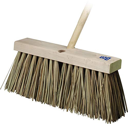 Bon 12-275 16-Inch Heavy Duty Palmyra Bristle Street Broom with 5-Feet Tapered Handle