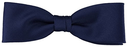 TigerTie vorgebundene schmale Fliege Uni einfarbig + Box