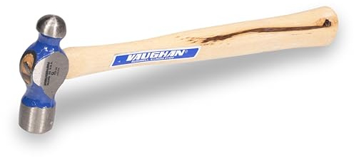 Vaughan Commercial Ball Pein Hammer, 8 oz, Hickory Handle, TC308 | 8 oz ball peen hammer with hickory handle, American high carbon steel. VN15330, TC308