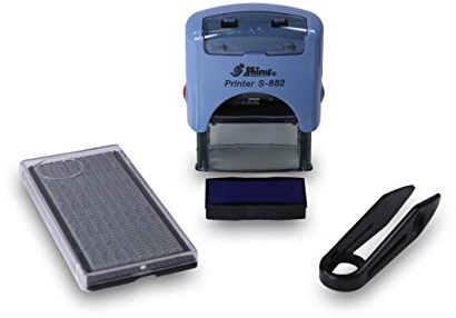 Personalisierbares Stempel-Set zum Selbstsetzen Shiny S-882 - Stempel inkl. 256 Zeichen für bis zu 3 Zeilen selbst gestalten