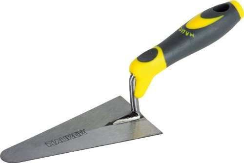 Cazzuolino Punta Tonda Stretta 120 mm Manico in Gomma Maurer