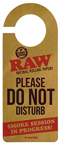 RAW Natural Rolling Papers - Do Not Disturb Door Sign by RAW