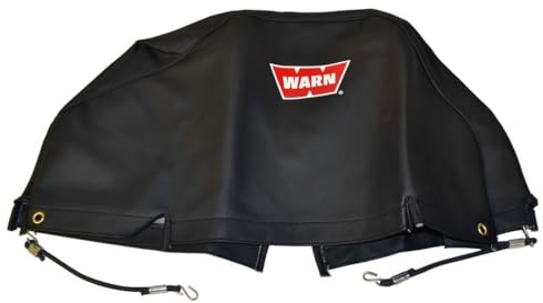 WARN 13917 Weiche Windenabdeckung mit Bungee-Schnurverschlüssen für 9.5ti und XD9000i Winden, schwarz