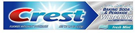 Crest Baking Soda And Peroxide Whitening With Tartar Protection Fresh Mint Flavor Toothpaste 8.2 Oz (Pack Of 6)