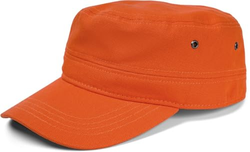styleBREAKER Unisex Military Cap Baumwoll-Canvas | Robustes Material, 7 cm Schirm als Sonnenschutz, Klettverschluss verstellbar, Kopfumfang 56-60 cm, Schweißband, Metallösen