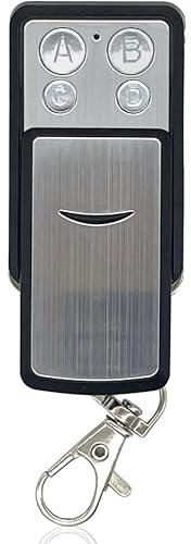 Koomando Telecomando Compatibile con Faac, TM300S, T1 300, T2 300, T3 300, TM1 300, TM2 300, TM3 300 a 330 Mhz, Elegante Cover Scorrevole, Gancio Portachiavi