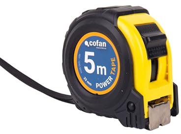 Cofan 10505025 - Flexómetro recubierto de goma (25 mm x 5 m)