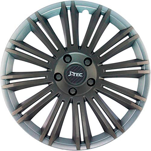 J-Tec 4er Set Radzierblenden Discovery R 13-Zoll Silber/Grau