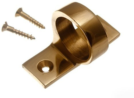 SASH WINDOW LIFT RING TYPE SASH PULL HANDLE SOLID BRASS + SCREWS (pack of 4)