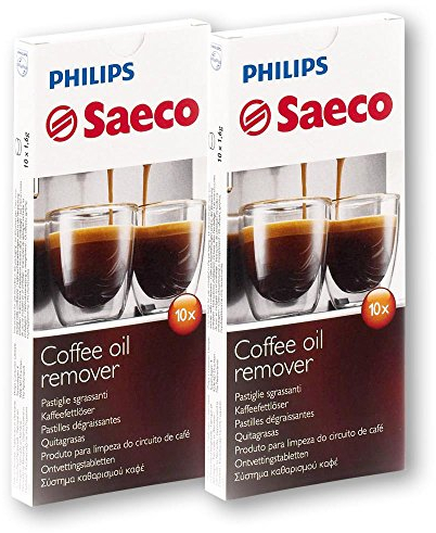 Philips 2 x 10 tabletas / Saeco RI9125 Kaffeefettloser Coffee Clean de Saeco