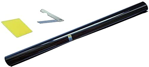 Kratzfeste, professionelle Tönungsfolie für Autofenster, 76 cm x 3 m, rauchschwarz, 50%,
