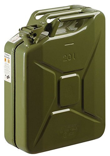 TANICA IN METALLO 20 LT A NORMA TUV UN TRASPORTO CARBURANTE LAMIERA VERNICIATA