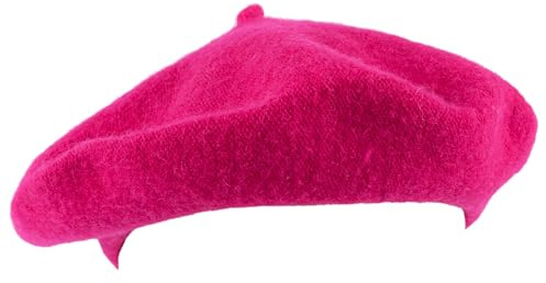 Hat To Socks Einfarbige Baskenmütze aus Wollgemisch für Damen und Herren