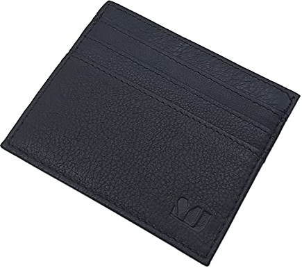 myledershop EXTRA FLACHES KALBSLEDER KREDITKARTENETUI VISITENKARTENETUI KARTENETUI SCHECKKARTENETUI MJ-DESIGN-GERMANY IN SCHWARZ ODER BRAUN (Schwarz)