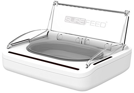 Sure Petcare SureFeed Futterschale für Katzen und kleine Hunde, luftdicht, bewegungsgesteuerter Deckel, hält das Futter frisch, für Nass- und Trockenfutter, 4 x C-Batterien erforderlich, weiß