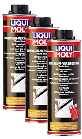 3x LIQUI MOLY 6108 Hohlraum-Versiegelung hellbraun 1L