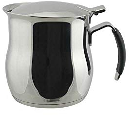 ILSA Caffettiera Omnia, Induzione, Acciaio Inox 18/10, Manico in Silicone, Capacità 75 cl, Tazze 8