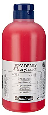 Schmincke AKADEMIE Acryl color Zinnoberrot 500 ml, 23 333 028