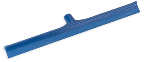 SPARTA 24 Floor Squeegee Replacement Head, Seamless Rubber with Rust-Free Plastic Frame for HACCP Compliance, Heavy-Duty Industrial Use, Thermoplastic Rubber, 24 Inches, Blue