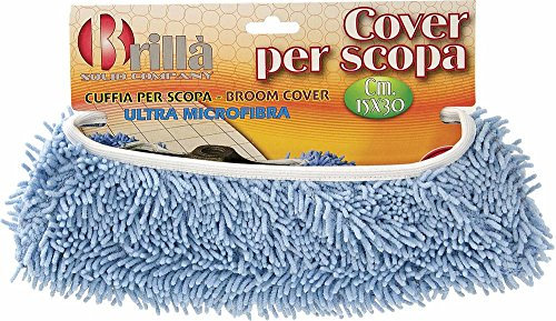 LA BRIANTINA DI POLI GIOVANNI S.P.A Cov03668A Cover per Scopa 15 X 30 Cm, 80% Poliestere, 20% Nylon, Azzurro