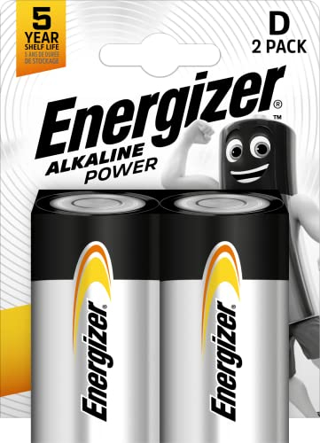 Energizer Batterie Alkaline Power D/Mono/LR20/E95 2er-Packung E302307000 silber