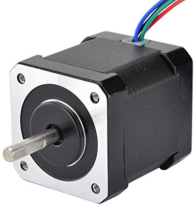 STEPPERONLINE Schrittmotor Nema 17 59Ncm 2A 1.8deg w/1m Kabel & Verbinder | 2 Phase 4-Draht Stepping Motor, für 3D Drucker/CNC Reprap