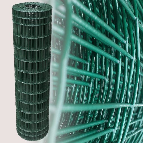 25 M de malla de alambre valla verja de alambre cerca verde altura de 120 cm de malla de 5 x 10 cm