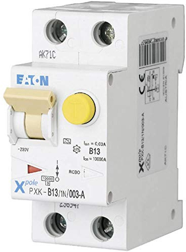 Eaton PXK FI/LS-Schalter (RCBO) 13A, 1-polig Typ B, Empfindlichkeit 30 mA