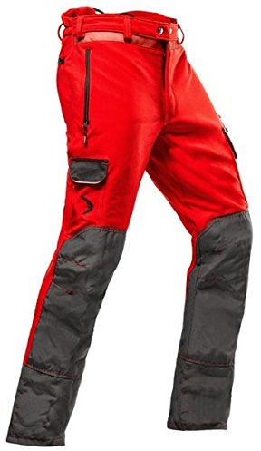 Pfanner leichte Schnittschutzhose zur Baumpflege Klasse 1, Farbe:rot, Größe:XL