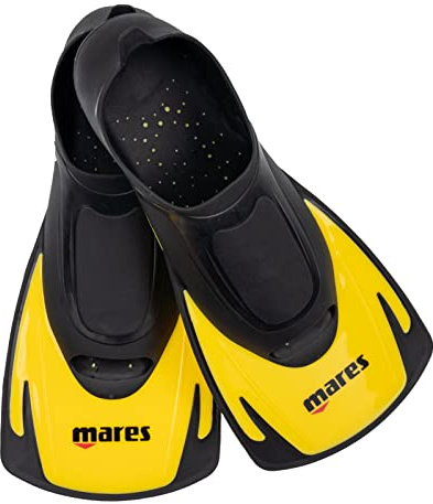 Mares Hermes – Kurzflossen vielseitig Unisex für Schwimmen und Tauchen, Bequeme und leichte Schwimmflossen mit offenem Fußteil
