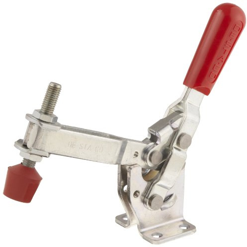 DE-STA-CO 247-U Vertical Hold-Down Toggle Locking Clamp with U-Shaped Bar and Flanged Base
