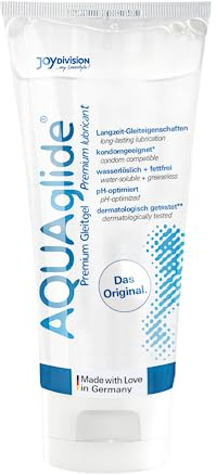 JOYDIVISION Original AQUAglide 200 ml Gleitgel Natural, Kristallklares & Veganes Gleitmittel, pH-optimiert und latex- Kondom -kompatibel