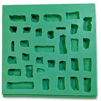Unbekannt Giessform Silikonform Griechische Steine Krippenbausteine Set 10