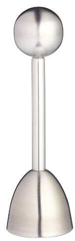 MasterClass Spring-Loaded Boiled Egg Topper, Silver