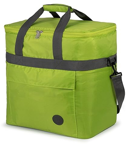 outdoorer Kylväska Cool Butler – isoleringsväska, termoväska, picknickväska för livsmedeltransport, vikbar (15 l, grön)
