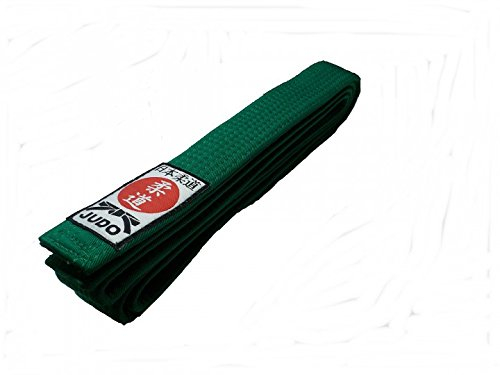 Budodrake Judogürtel grün mit Judo-Label (260)