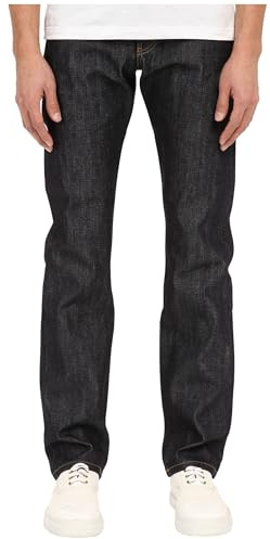 Naked & Famous Denim Men's Plus-Size Weird Guy Left Hand Twill Selvedge Pants, Indigo, 40