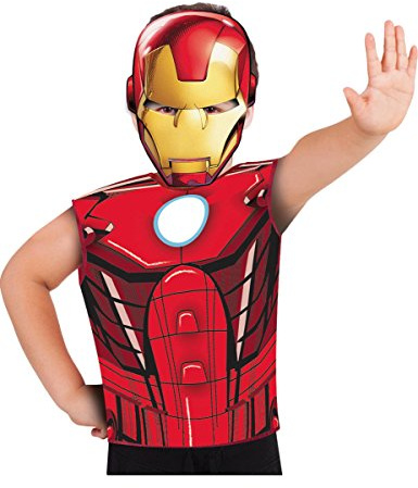 Rubies -620967 Spiderman Costume Party T-Shirt + Mask Multicoloured, S-M Spain 620967