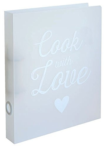 Ordner A4 transparent 'Cook with love' von Artebene