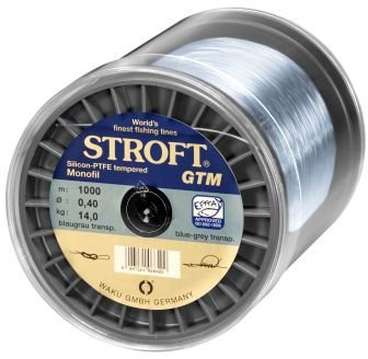 STROFT GTM 1000 m Monofile Angelschnur 0.03 mm bis 0.575 mm Blaugrau transparent (0,375mm-12,2kg)