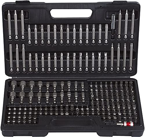 Projahn 8606 Bit Box XXL 6,3 / 1/4 Zoll (handbetätigt /für Elektroschrauber, außen-6Kant, Chrom, 25mm, 38mm, 50mm, 75mm, 200-tlg.) 8606