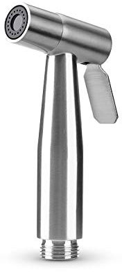 Bidet Handbrause-MUMENG Edelstahl Bidet Brause für Toilette,Spülung Duschkopf Standard G1/2 Schnittstelle,Wasserspar Handbrause Dusche für Die Reinigung Der WC und das Baden von Haustieren