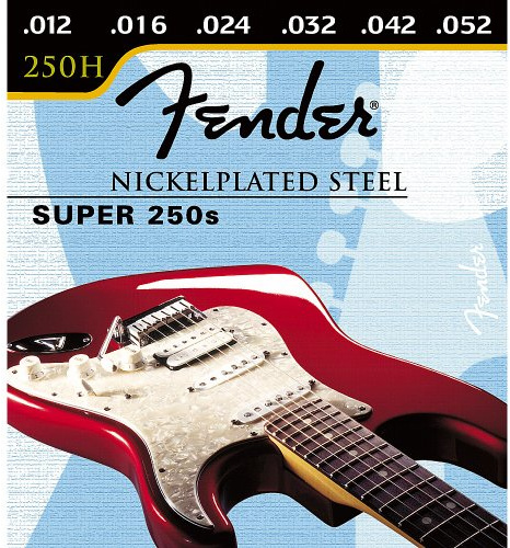 Fender 250 Nickel Plated Electric Guitar StringsHeavy 12-52