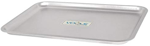 Vogue Aluminium Baking Tray 527 x 425mm - Lightweight and Stackable, Even Heat Distribution K446 | All-round raised lip prevents spills, while the bend-resistant build ensures even cooking results in busy kitchens.
